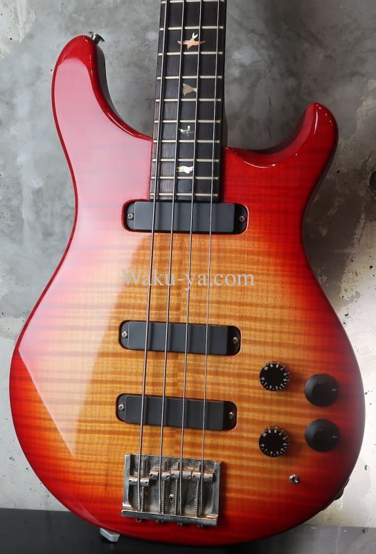 Vntage Paul Reed Smith 4 String Curly Bass 1988 / Cherry Sunburst