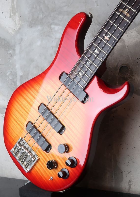 Vntage Paul Reed Smith 4 String Curly Bass 1988 / Cherry Sunburst