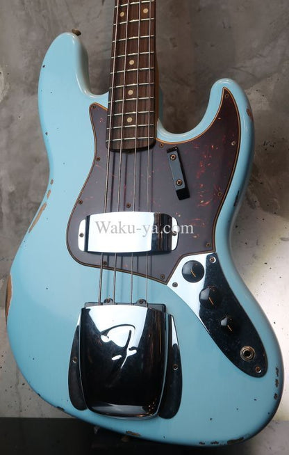 Fender USA Custom Shop '64s Jazz-Bass / Relic / Daphne Blue