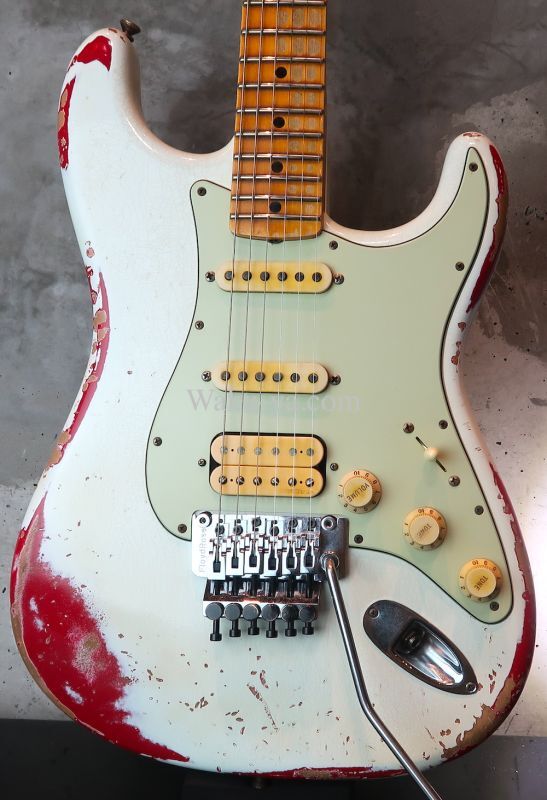 Fender Custom Shop '60 Stratocaster S-S-H Heavy Relic FRT / Ltd White Lightning