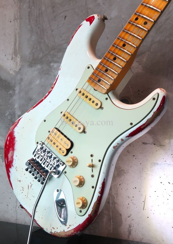 Fender Custom Shop '60 Stratocaster S-S-H Heavy Relic FRT / Ltd White Lightning