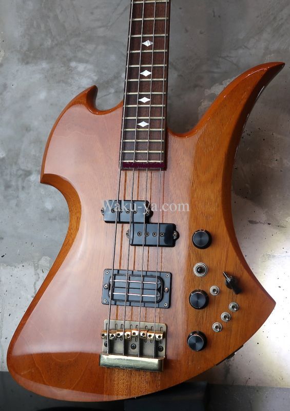 B.C. Rich USA 1984 Mockingbird Bass / All Mahogany Jacaranda / El Monte Long Horn