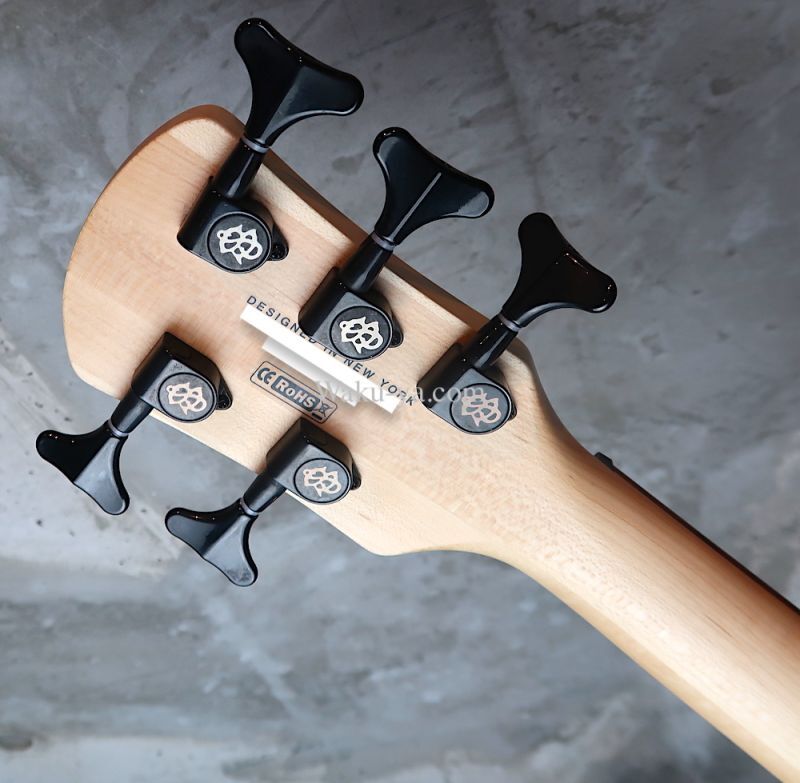 Spector LG5ALEXBKDP Legend 5 Alex Webster Solid Black Gloss with Drip Pattern