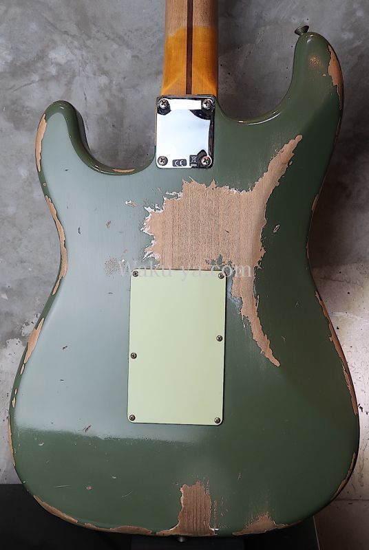 Fender Custom Shop Alley Cat Stratocaster Heavy Relic / Faded Army Drab Green