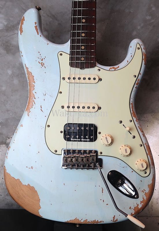 Fender CS '62 Stratocaster S-S-H / Heavy Relic / Sonic Blue