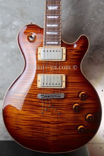 David Thomas McNaught Vintage Single Cut Light Tigers Eye Burst