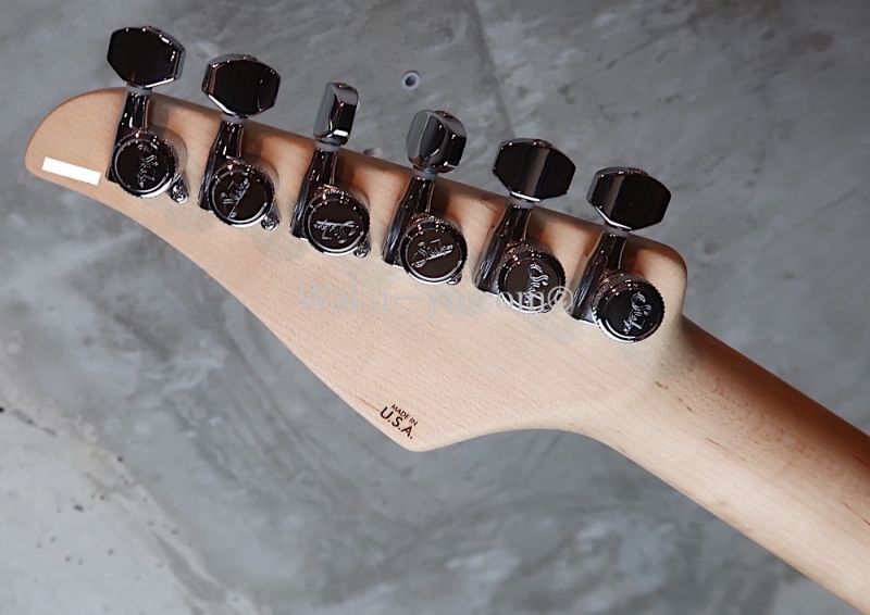 Suhr Standard Zebra PU / Half Matching HEAD /Lime Green Burst