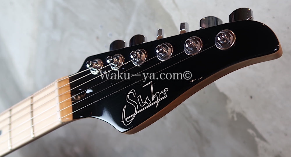 Suhr Standard Zebra PU / Half Matching HEAD /Lime Green Burst