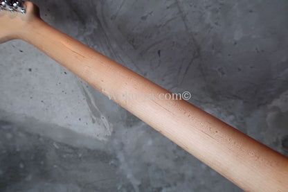 Suhr Standard Zebra PU / Half Matching HEAD /Lime Green Burst