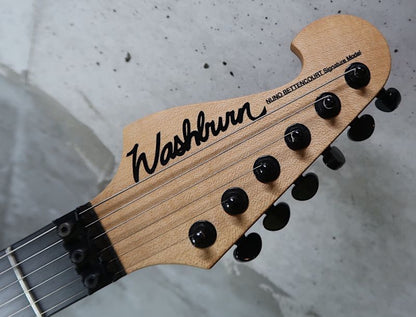 Washburn N4 Nuno Bettencourt White Prototype / Black Hardware