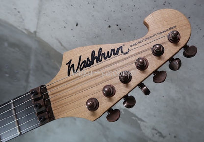 Washburn N4 Nuno Bettencourt White Prototype / Bronze Hardware
