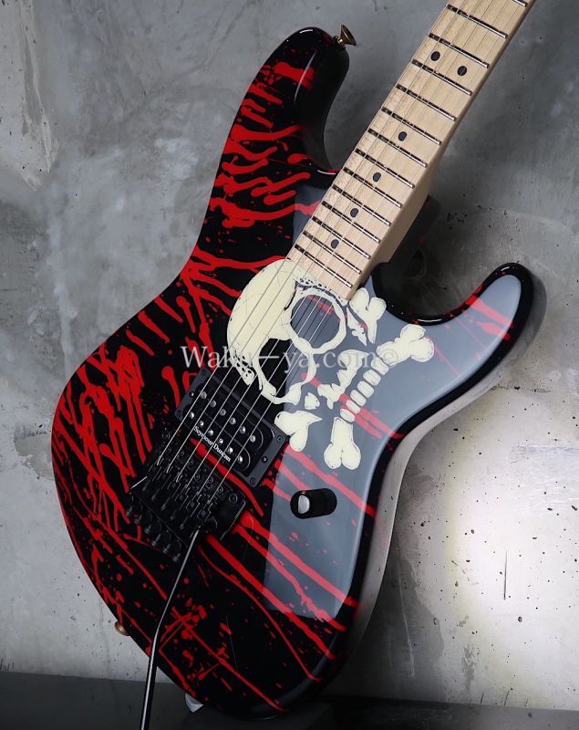Charvel USA Custom Shop Warren DeMartini Blood and Skull
