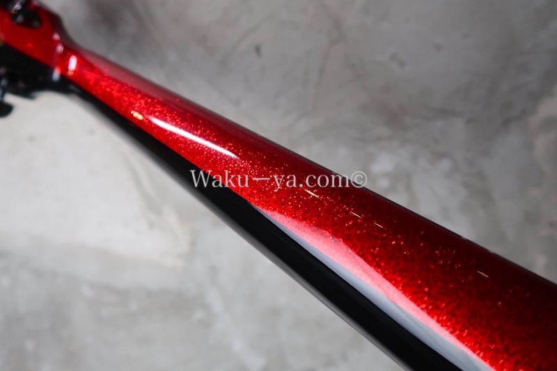 Dean USA Custom Shop Michael Schenker Flying V Yin Yang / Black & Red Sparkle