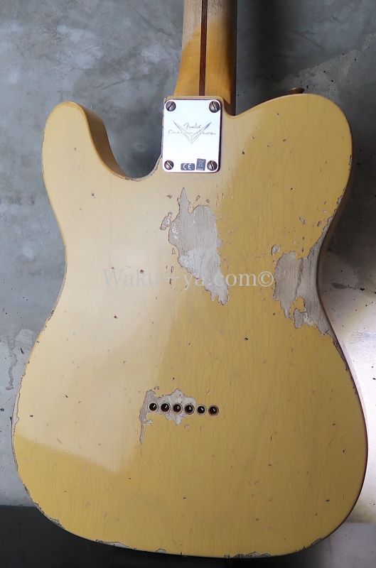 Fender Custom Shop '52 Telecaster Heavy Relic / Aged Nocaster Blonde  (1)