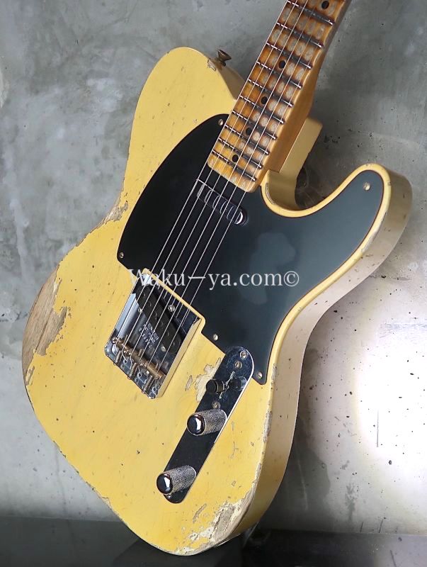 Fender Custom Shop '52 Telecaster Heavy Relic / Aged Nocaster Blonde  (1)