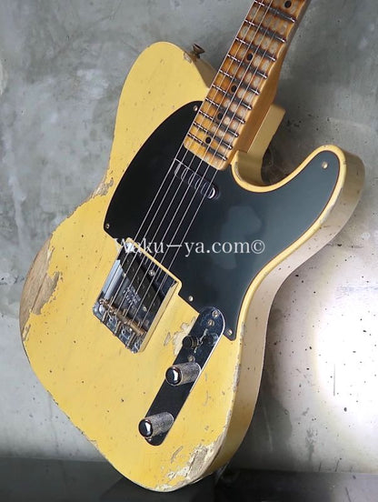 Fender Custom Shop '52 Telecaster Heavy Relic / Aged Nocaster Blonde  (1)