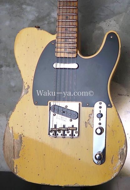 Fender Custom Shop '52 Telecaster Heavy Relic / Aged Nocaster Blonde  (1)
