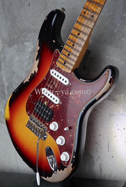 Fender Custom Shop '62 Stratocaster S-S-H / 3Tone Sunburst / Heavy Relic