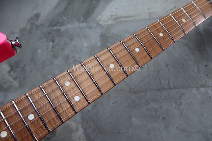 Jackson USA Custom Shop " Master Built" Dinky HSH Relic / Neon Pink